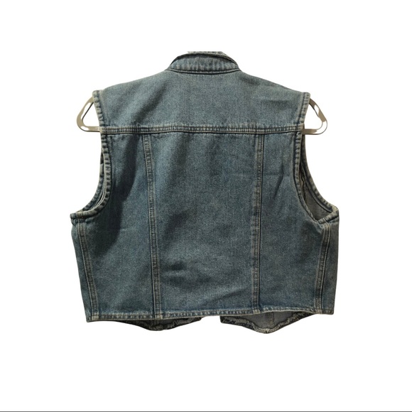 Betty Boop Denim Vest 1990’s light washed denim Size Large - Picture 3 of 14